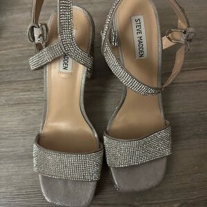 Steve Madden Silver Women's Platform Heels